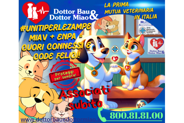 🐕‍🦺✨ #ENPAeMIAV: Uniti per le Zampette del Cuore! 🐈‍⬛